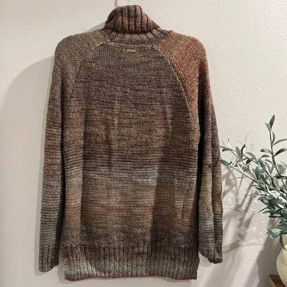 Prana Charcoal Ombré Autumn Rein Wool Blend Knit Sweater Tunic Cozy Medium NWOT - Picture 2 of 8